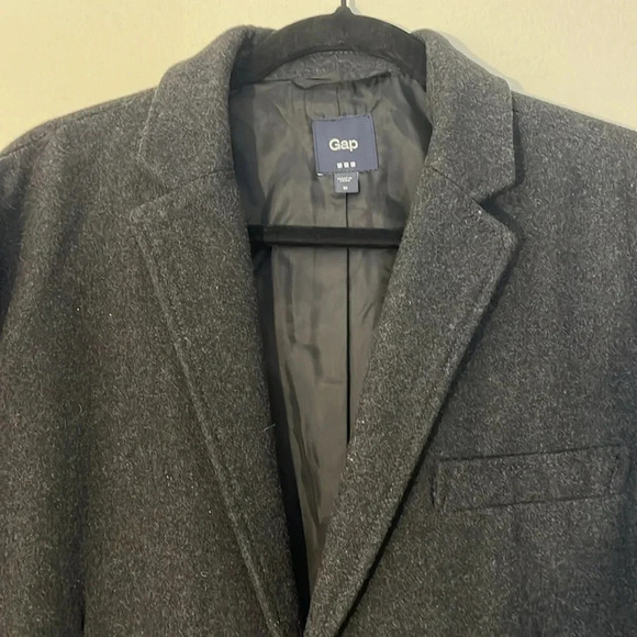 Gap | Wool blend suit jacket/blazer/sport coat Charcoal gray Men’s size M - Picture 2 of 11